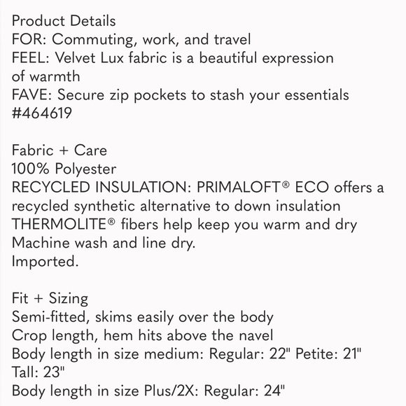 NWT Athleta Hanover Hybrid Black Jacket Size XL - Picture 9 of 9